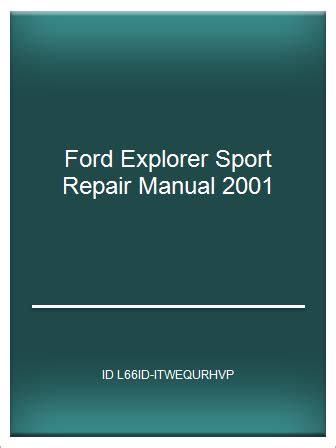2001 ford explorer sport repair manual pdf